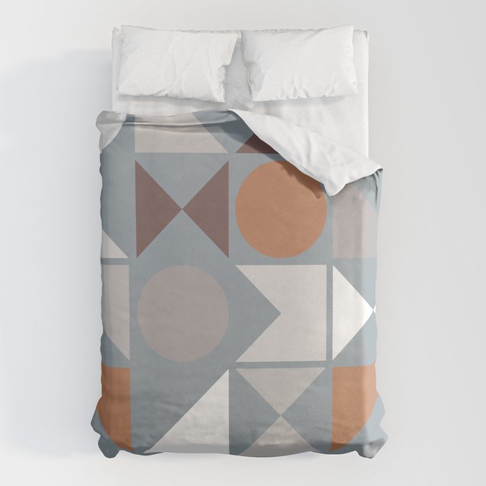 Mid Century Modern Geometric 17 Duvet Cover Gallery Image 6
