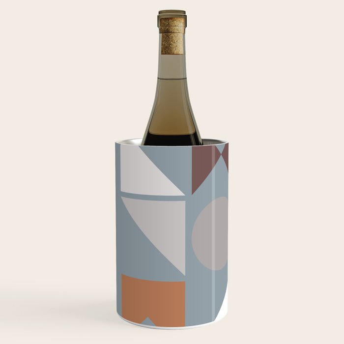 Mid Century Modern Geometric 17 Wine Chiller Gallery Image 2