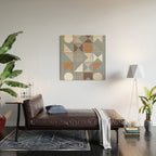 Mid Century Modern Geometric 17 Wood Wall Art Gallery Image 2