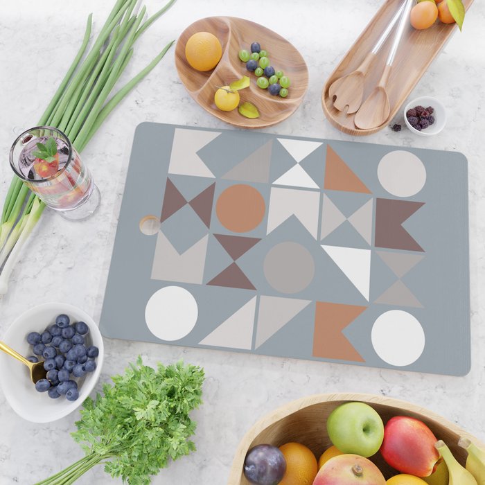 Mid Century Modern Geometric 17 Cutting Board Gallery Image 2