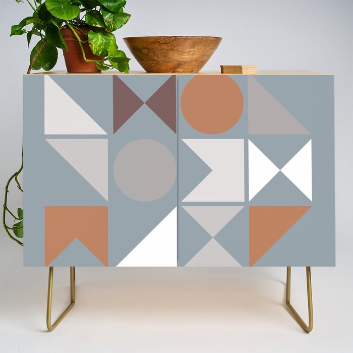 Mid Century Modern Geometric 17 Credenza Gallery Image 1