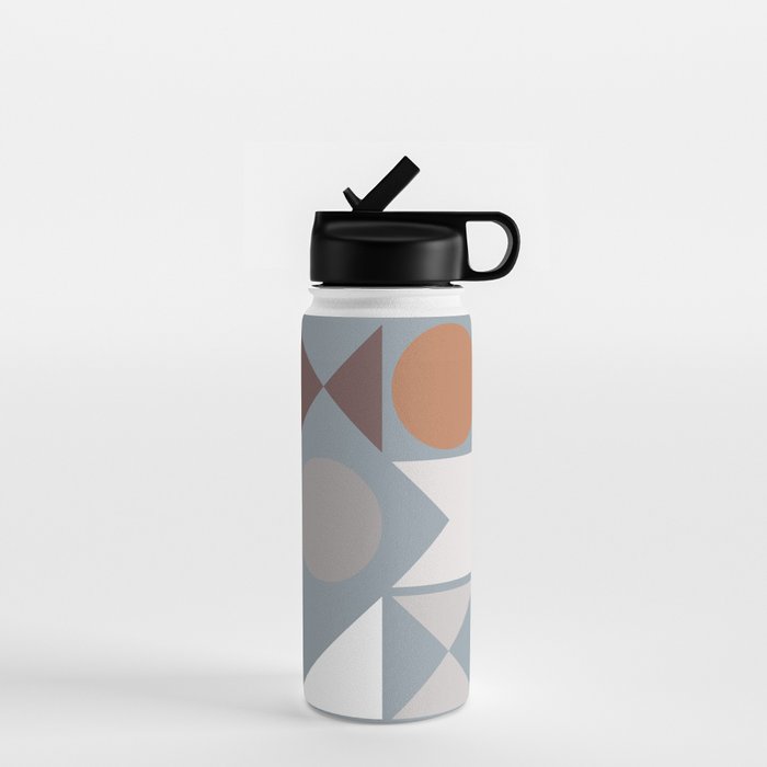Mid Century Modern Geometric 17 Water Bottle Gallery Image 1