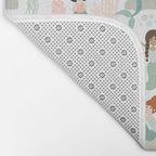 Mermaid Friends, Mermaid Art, Little Mermaids, Mermaid Decor, Nursery Bath Mat Gallery Image 2