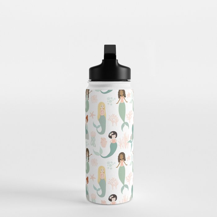 Mermaid Friends, Mermaid Art, Little Mermaids, Mermaid Decor, Nursery Water Bottle Gallery Image 3