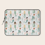 Mermaid Friends, Mermaid Art, Little Mermaids, Mermaid Decor, Nursery Laptop Sleeve Gallery Image 1