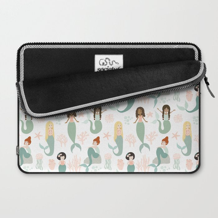 Mermaid Friends, Mermaid Art, Little Mermaids, Mermaid Decor, Nursery Laptop Sleeve Gallery Image 2