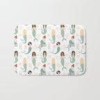 Mermaid Friends, Mermaid Art, Little Mermaids, Mermaid Decor, Nursery Bath Mat Gallery Image 1
