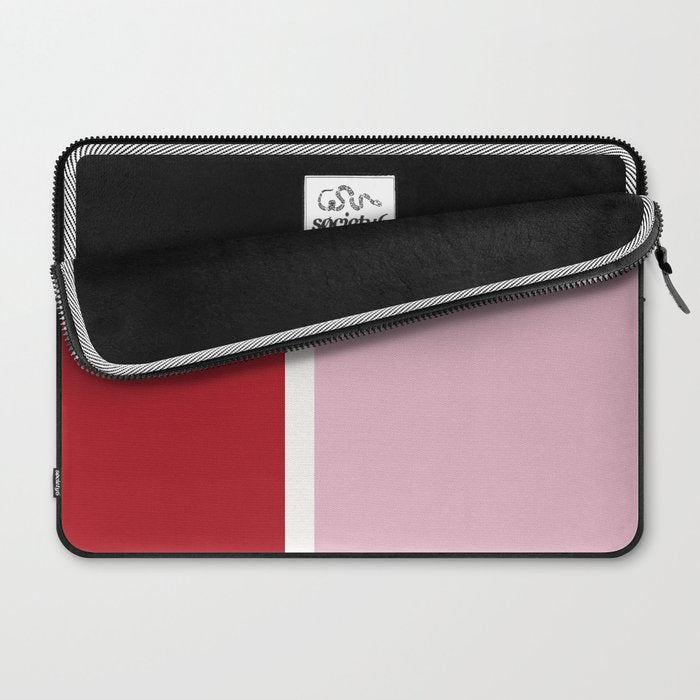 Color Block IV Pink Red Laptop Sleeve Gallery Image 2