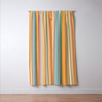 Classic Stripes VI - Vintage Pastel Window Curtain Gallery Image 3