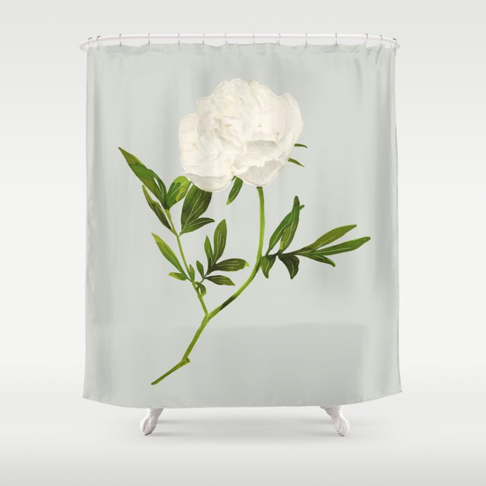 White Rose 2 Shower Curtain Gallery Image 1