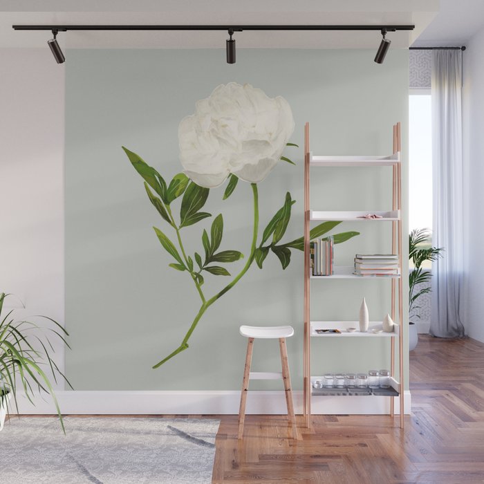 White Rose 2 Wall Mural Gallery Image 1