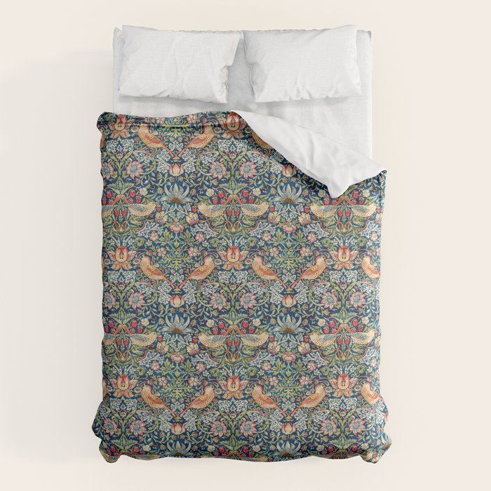 Strawberry Thief by William Morris Duvet Cover Gallery Image 6