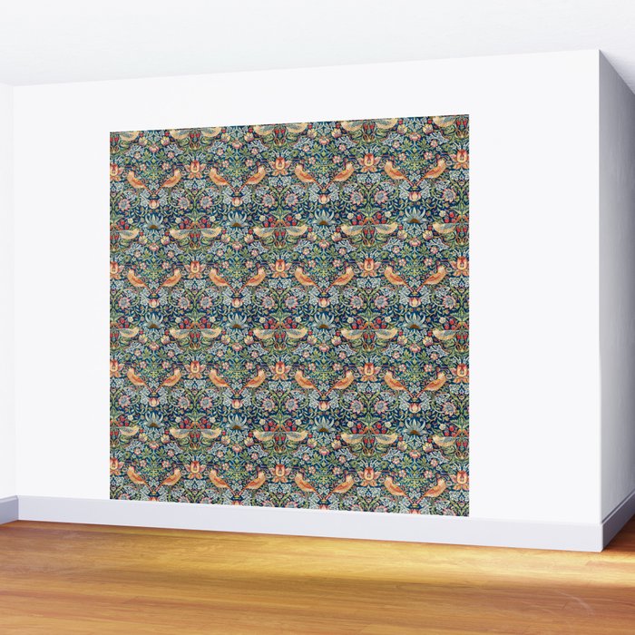 Strawberry Thief by William Morris Wall Mural Gallery Image 2