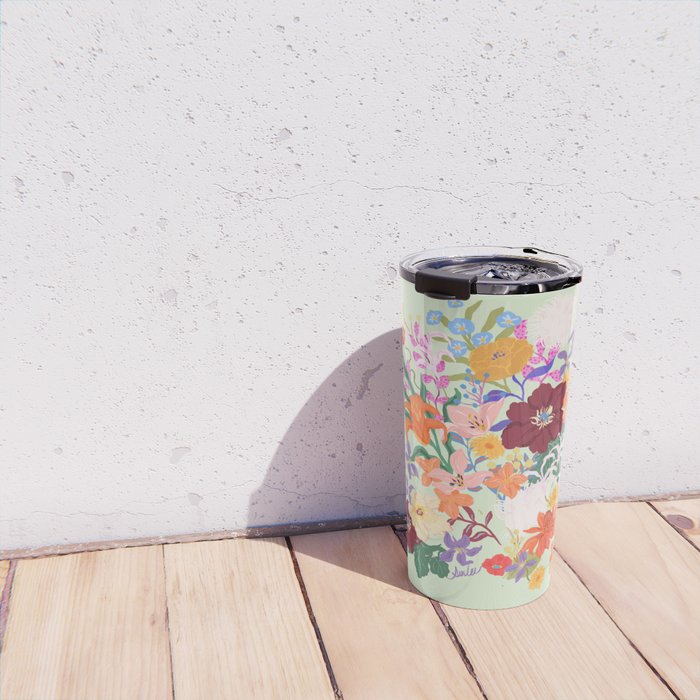 Splendid Flowers Travel Mug Gallery Image 4