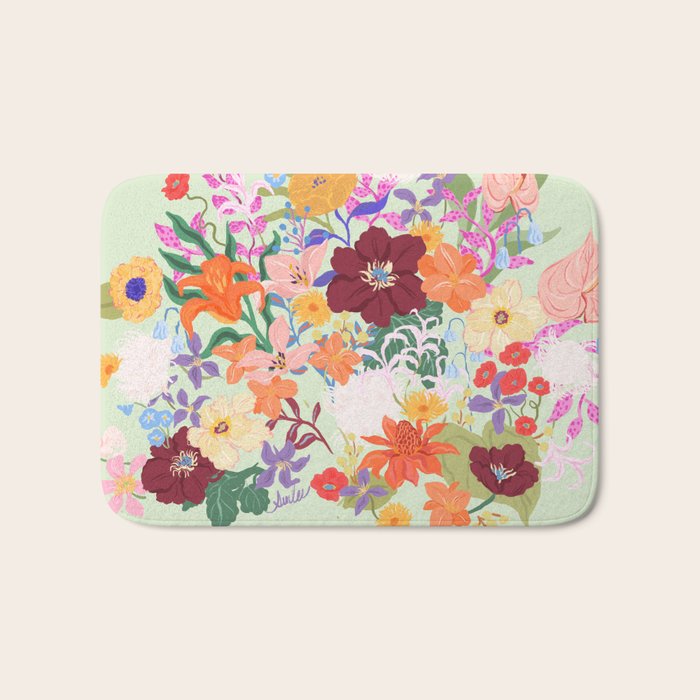 Splendid Flowers Bath Mat Gallery Image 1