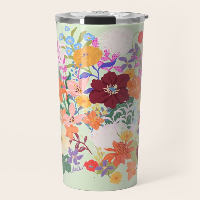 Splendid Flowers Travel Mug Gallery Image 1