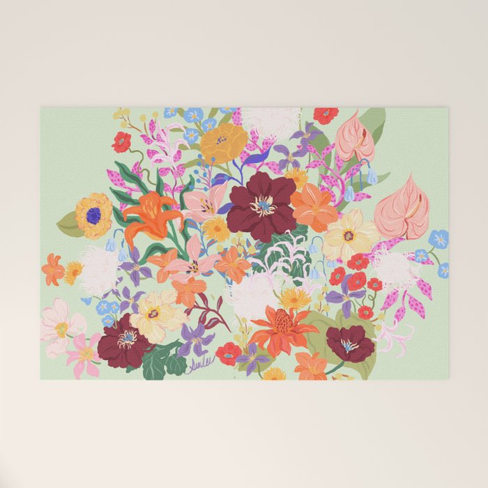 Splendid Flowers Welcome Mat Gallery Image 1