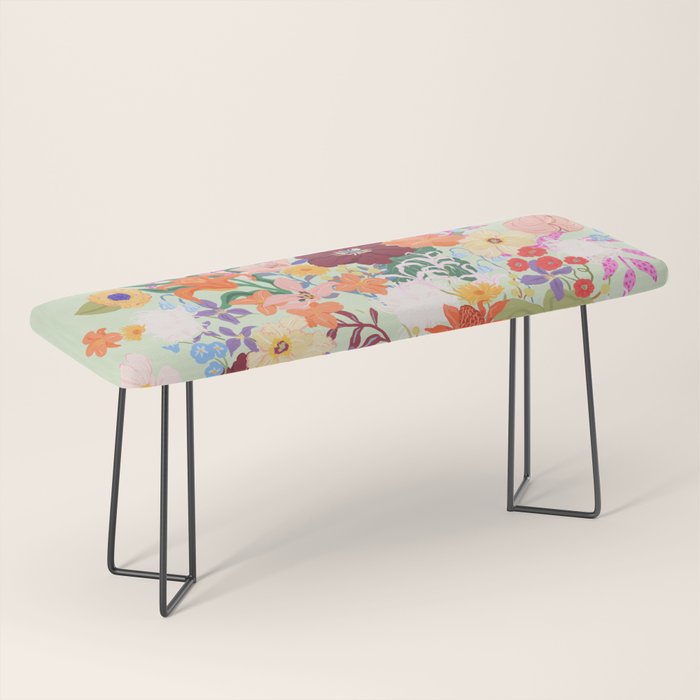Splendid Flowers Bench Gallery Image 1