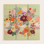 Splendid Flowers Wood Wall Art Gallery Image 1