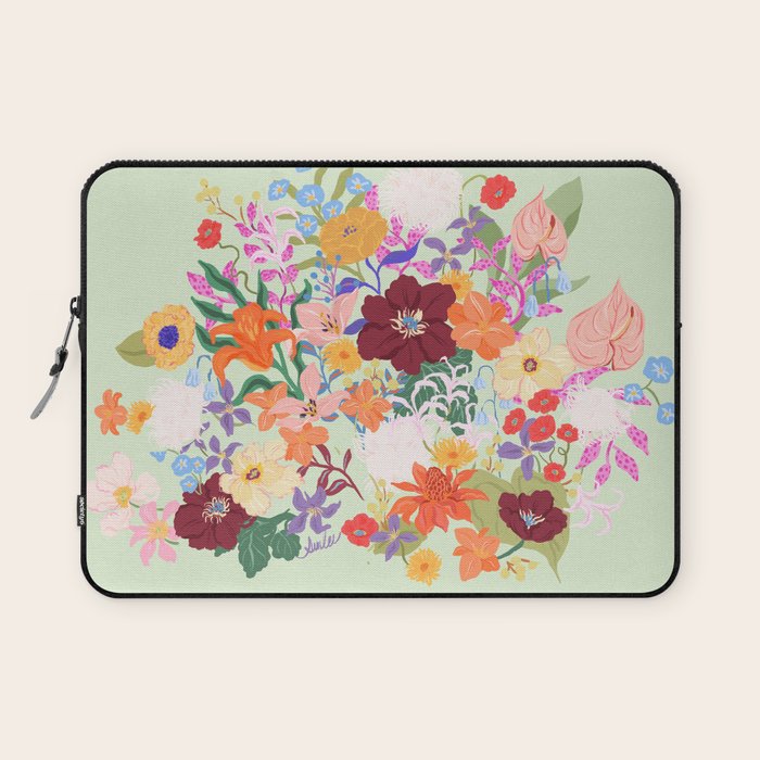 Splendid Flowers Laptop Sleeve Gallery Image 1