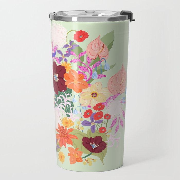 Splendid Flowers Travel Mug Gallery Image 2