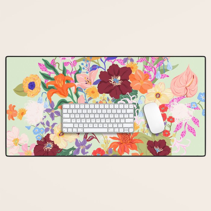 Splendid Flowers Desk Mat Gallery Image 1