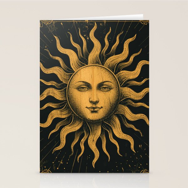 Mystical Sun Stationery Card Gallery Image 2