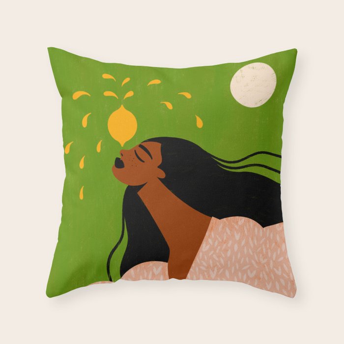 Lemon Squeezy Throw Pillow Gallery Image 6