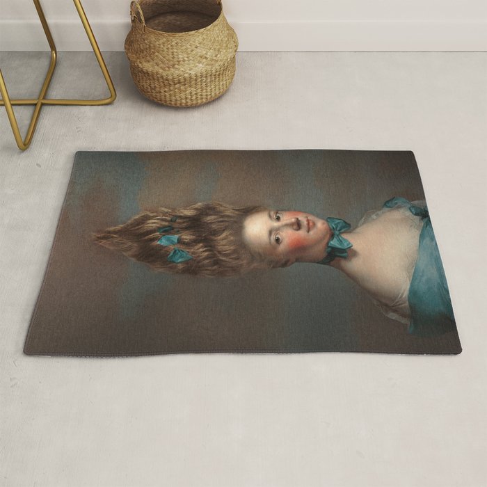 Upside Down Girl Rug Gallery Image 1