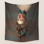 Upside Down Girl Wall Tapestry Gallery Image 4