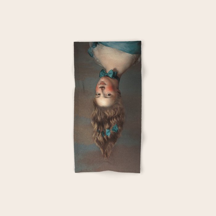 Upside Down Girl Bath Towel Gallery Image 1