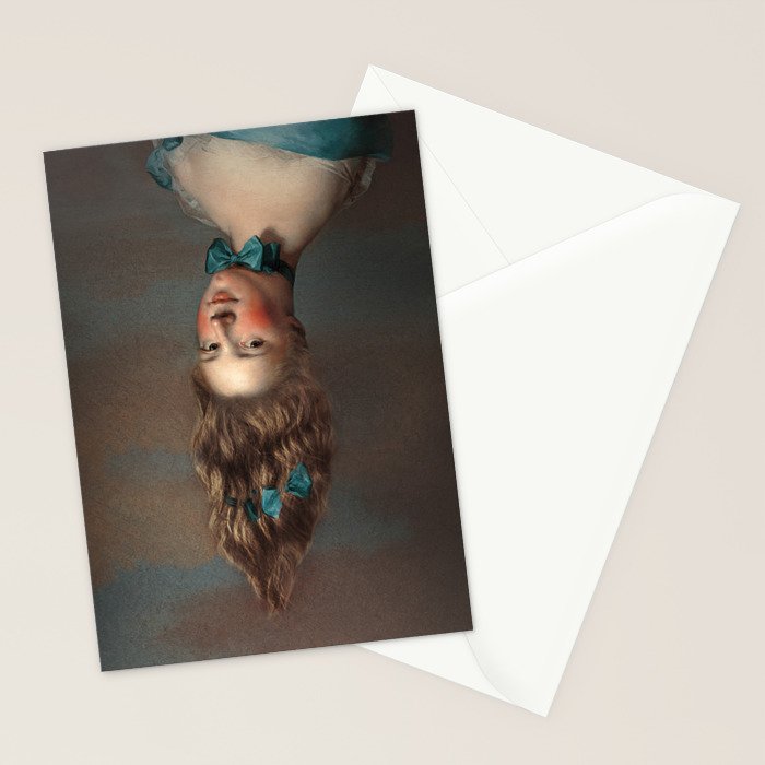 Upside Down Girl Stationery Card Gallery Image 2