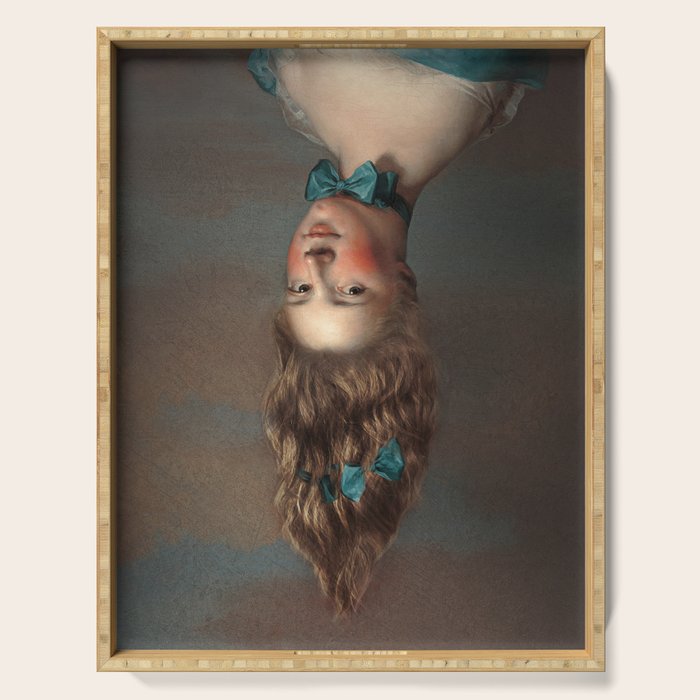 Upside Down Girl Serving Tray Gallery Image 1