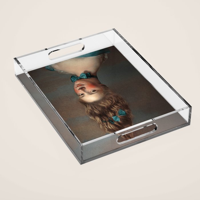 Upside Down Girl Acrylic Tray Gallery Image 1