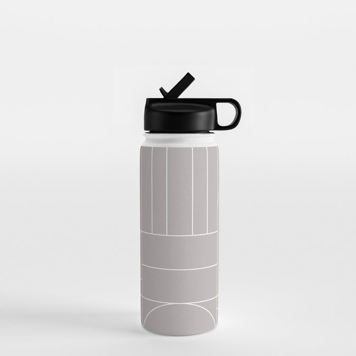 Deco Geometric 04 Grey Water Bottle Gallery Image 1