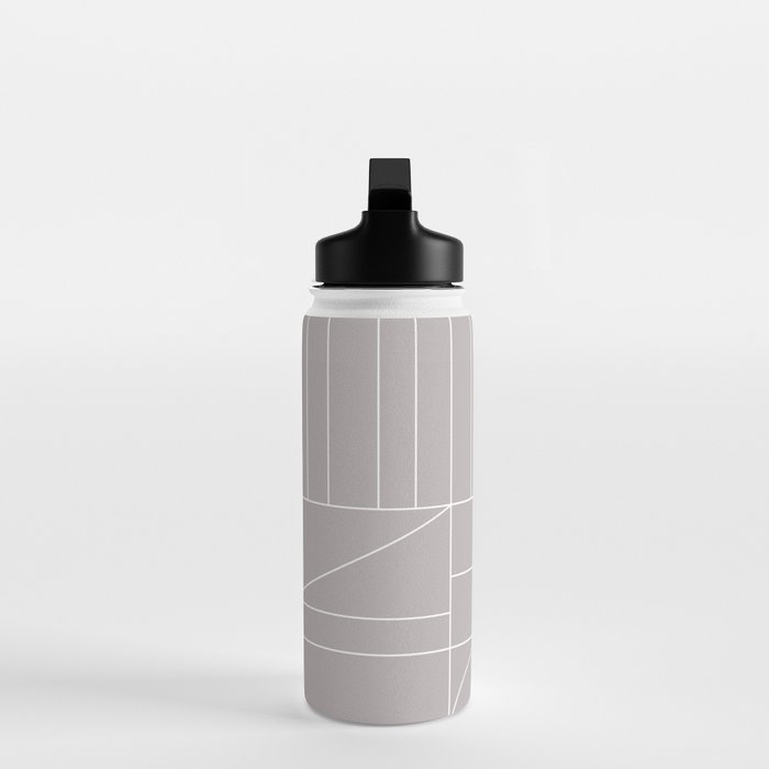 Deco Geometric 04 Grey Water Bottle Gallery Image 3
