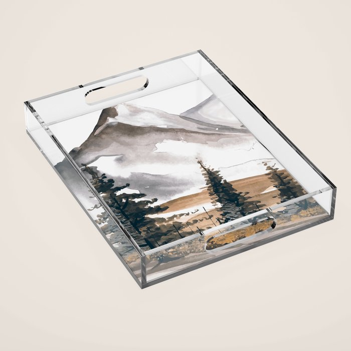 Beautiful Winter Memory Acrylic Tray Gallery Image 1