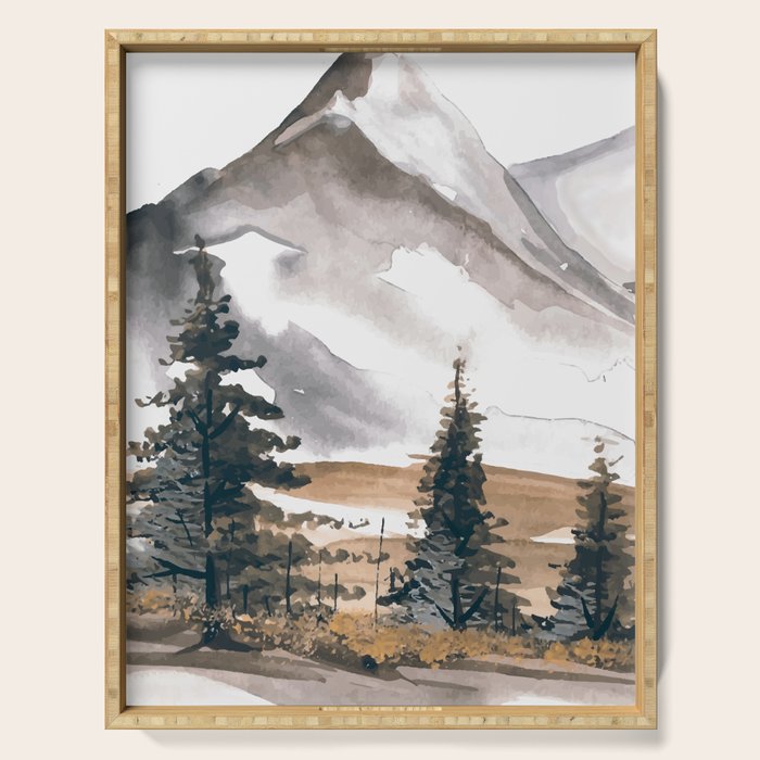 Beautiful Winter Memory Serving Tray Gallery Image 1
