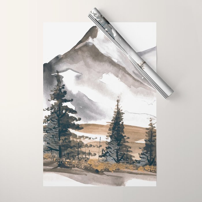 Beautiful Winter Memory Wrapping Paper Gallery Image 1