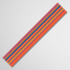 Classic Stripes III - Retro Rainbow  Table Runner Gallery Image 3