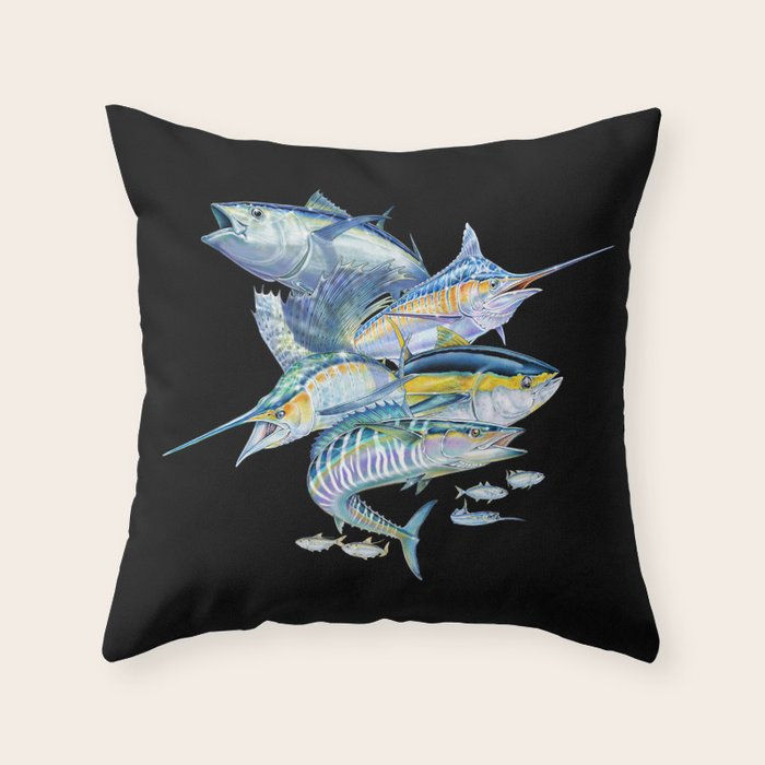 Saltwater Fish Throw Pillow Gallery Image 6