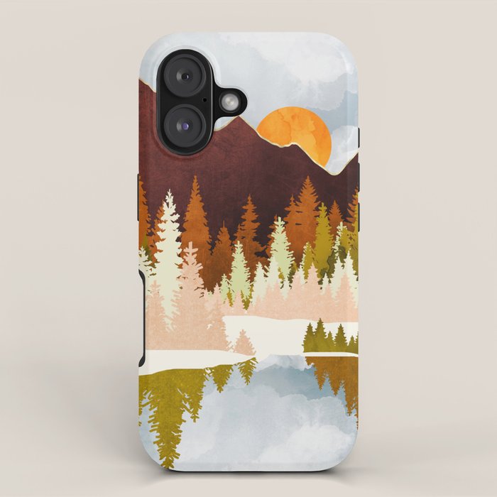 Winter Lake Forest iPhone Case Gallery Image 1