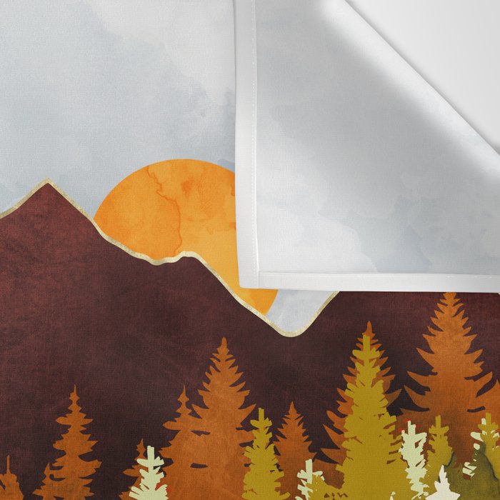 Winter Lake Forest Wall Tapestry Gallery Image 3