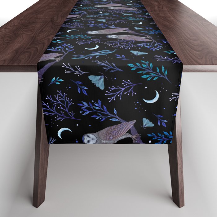Owls in the Moonlight Table Runner Gallery Image 1