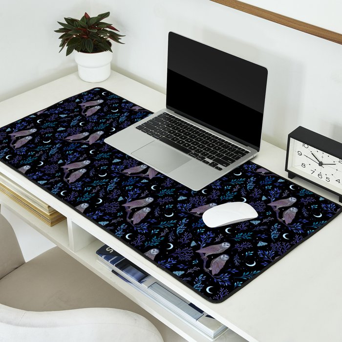 Owls in the Moonlight Desk Mat Gallery Image 2