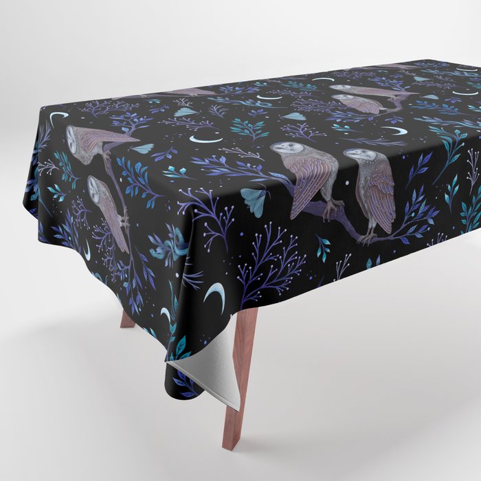 Owls in the Moonlight Tablecloth Gallery Image 1