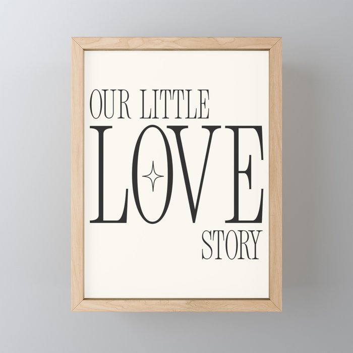 Our little love story Mini Art Print Gallery Image 1