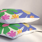 Mid Century Modern Flower Bloom Cheerful Retro Flowers in Vase Pillow Sham Gallery Image 3