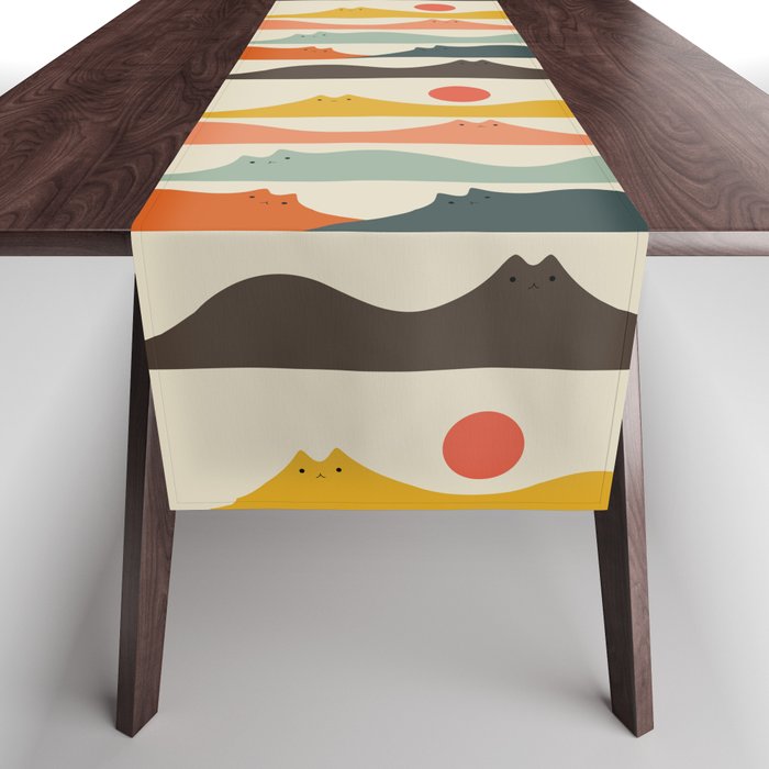 Cat Landscape 141 Table Runner Gallery Image 1