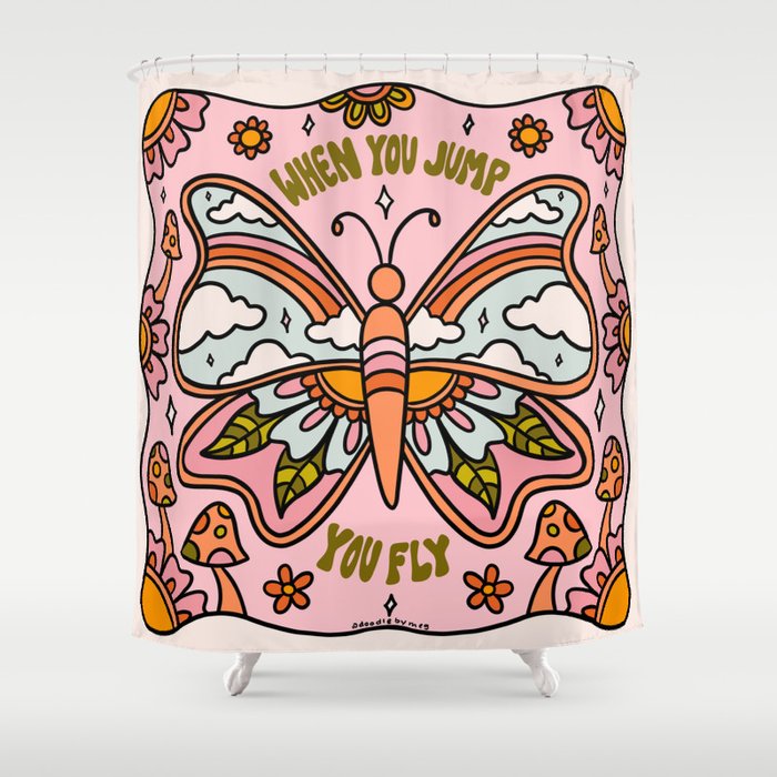 When You Jump You Fly Shower Curtain Gallery Image 1